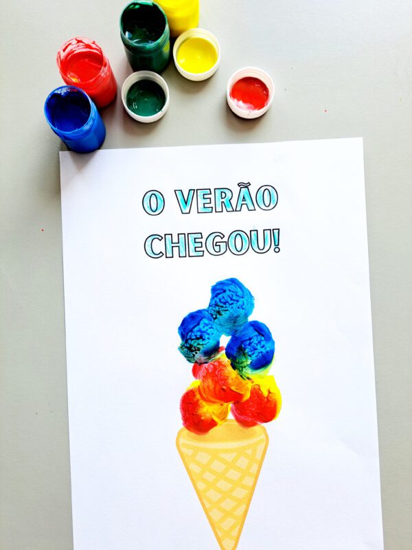 Folhinha Verão Chegou Sorvete